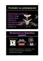 Diplomdarbs 'Atklāšanas pasākuma projekta izstrāde izklaides nozares uzņēmumā', 42.