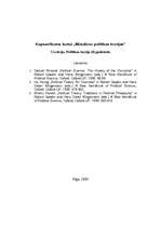 Eseja 'Politikas teorija 20.gadsimtā', 1.