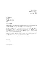 Paraugs 'Motivation Letter', 1.