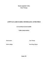 Diplomdarbs 'Atpūtas laiks darba tiesiskajās attiecībās', 1.