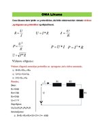 Paraugs 'Oma likums un tā aprēķini', 1.