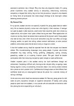 Eseja 'The benefits of outdoor activities for young people', 10.