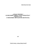 Referāts '"Atskaņu hronika" kā bruņinieku ordeņa "galda literatūras" paraugs 13.gs. un bru', 1.