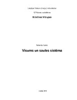 Referāts 'Visums un Saules sistēma', 1.