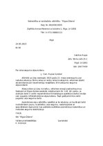 Paraugs 'Iesnieguma un atbildes vēstules paraugs', 2.