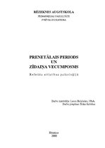 Referāts 'Jaundzimušā raksturojums', 1.