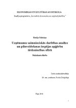 Diplomdarbs 'Uzņēmumu saimnieciskās darbības analīze un pilnveidošanas iespējas apģērbu tirdz', 1.