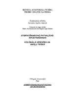 Referāts 'Koloniālā verdzība un angļu tiesas un atbrīvošanās no patvaļīgas apcietināšanas', 1.