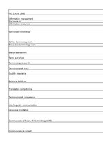 Konspekts 'P. Faber, S. Montero-Martínez - Terminology - glossary', 2.