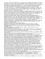 Eseja 'Psychology: A Science?', 1.