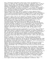 Eseja 'Psychology: A Science?', 2.