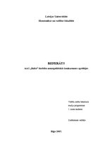 Referāts 'AAS "Balta" darbība monopolītiskās konkurences apstākļos', 1.