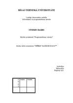 Referāts 'Spēle "Lādēsim kuģus"', 1.