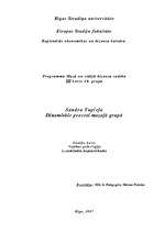 Konspekts 'Dinamiskie procesi mazajā grupā', 1.