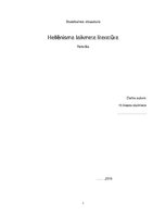 Konspekts 'Helēnisma laikmeta literatūra', 1.