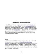 Konspekts 'Helēnisma laikmeta literatūra', 4.