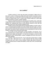 Eseja 'Kas ir politika', 1.