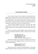 Referāts 'Latvju dainu analīze', 1.