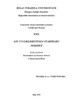 Konspekts 'ASV un Lielbritānija starpkaru periodā', 1.