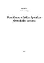 Referāts 'Domāšanas attīstības īpatnības pirmsskolas vecumā', 1.