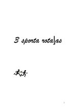 Konspekts 'Trīs sporta rotaļas - stafetes', 1.