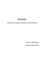 Konspekts 'Vingrinājumi muguras muskuļu nostiprināšanai', 1.
