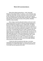 Eseja 'Manas dzīves pamatjautājumi', 1.