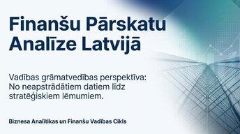 Prezentācija 'Finanšu pārskatu analīze Latvijā', 1.
