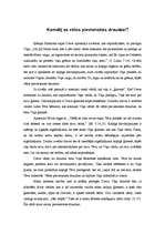 Eseja 'Kādēļ es vēlos pievienoties draudzei?', 1.