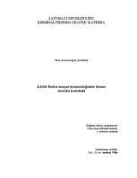 Eseja 'Ādolfa Ketles atziņas kriminoloģiskās domas ', 1.