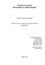 Referāts 'Latvijas jauniešu motivācija pārcelties strādāt uz Lielbritāniju', 1.