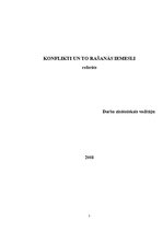 Referāts 'Konfliktu rašanās iemesli', 1.