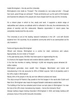 Referāts 'Inside Birmingham the City and the University ', 1.