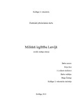 Referāts 'Militārā izglītība Latvijā', 1.