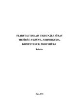 Referāts 'Starptautiskais tribunāls jūras tiesībās, uzbūve, jurisdikcija, kompetence, proc', 1.