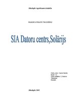 Prakses atskaite 'Prakses atskaite SIA "Datoru centrs" - solārijs', 1.