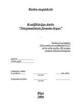 Diplomdarbs 'Starptautiskais finanšu tirgus', 8.