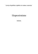 Referāts 'Ekspresionisms', 1.