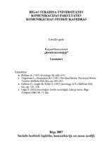 Konspekts 'Sociālie institūti: izglītība, komunikācija un masu mediji', 1.