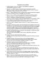 Eseja 'Ilgtspējīgas uzņēmējdarbības vadības modeļa ekoloģiskie faktori vieglo automobiļ', 9.