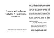 Eseja 'Brāļu Veidenbaumu savstarpējās attiecības', 1.