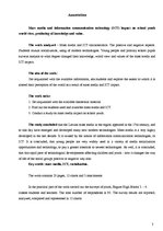 Referāts 'Masu mediju un informāciju komunikāciju tehnoloģiju ietekme skolu jaunatnes pasa', 3.