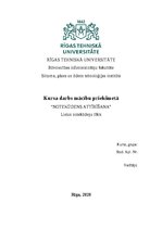 Paraugs 'Kursa darbs "Notekūdens attīrīšana", Lietus notekūdeņu tīkls', 1.