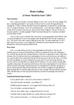 Konspekts 'Jo Nesbo "Blood on Snow"', 1.