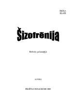 Referāts 'Šizofrēnija', 1.