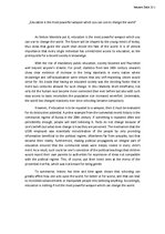 Eseja 'Education Is the most Powerful Weapon which You Can Use to Change the World', 1.