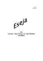 Eseja 'Latvijas valstsvīri un viņu ētiskās vērtības', 1.