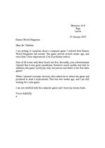 Paraugs 'Complain Letter', 1.