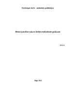 Referāts 'Diētas īpatnības cukura diabēta saslimšanas gadījumā', 1.