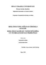 Konspekts 'Reklāmas izplatīšanas līdzekļi un kampaņas', 1.